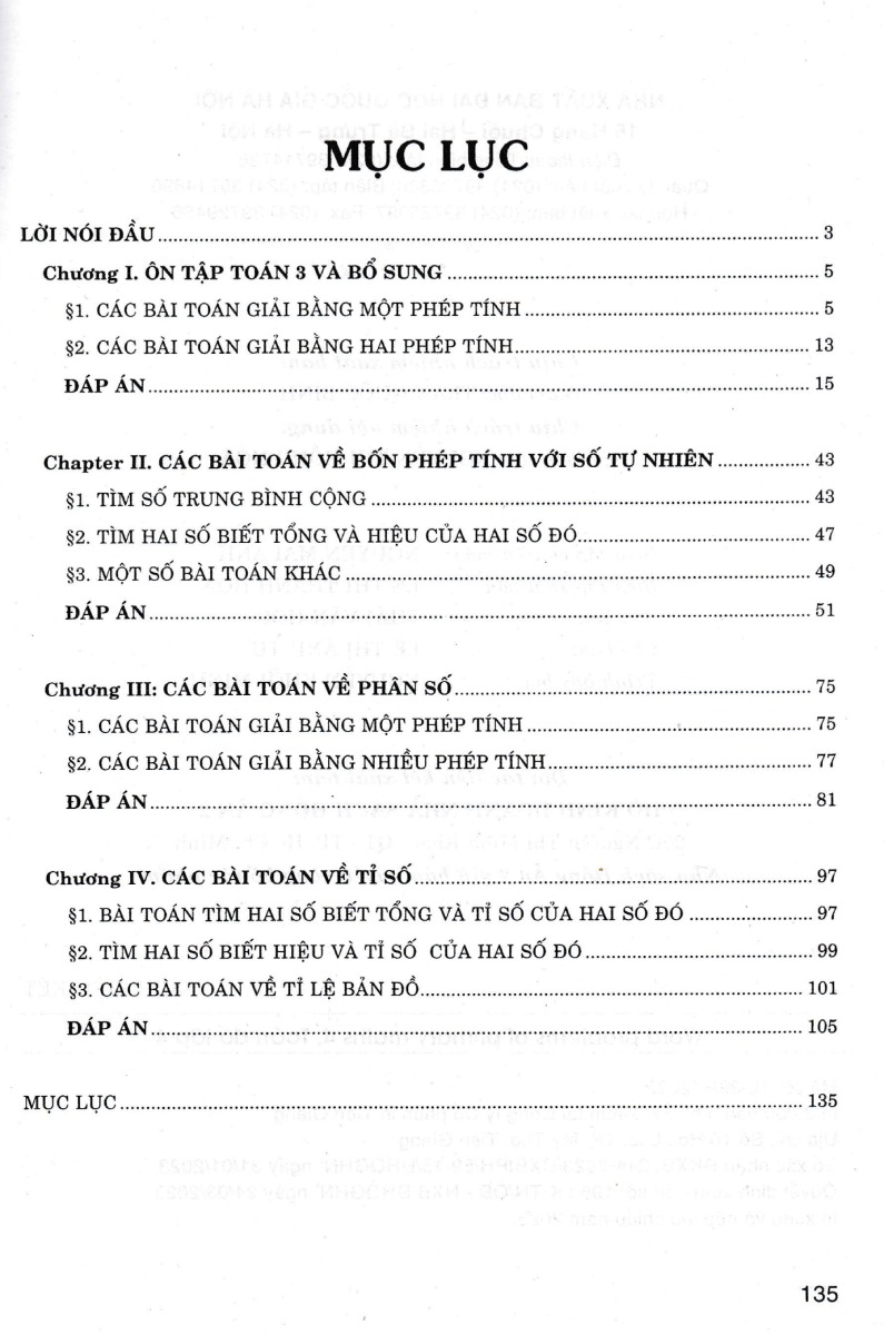 TOÁN ĐỐ LỚP 4 - Song ngữ (Dùng chung cho các bộ SGK hiện hành)